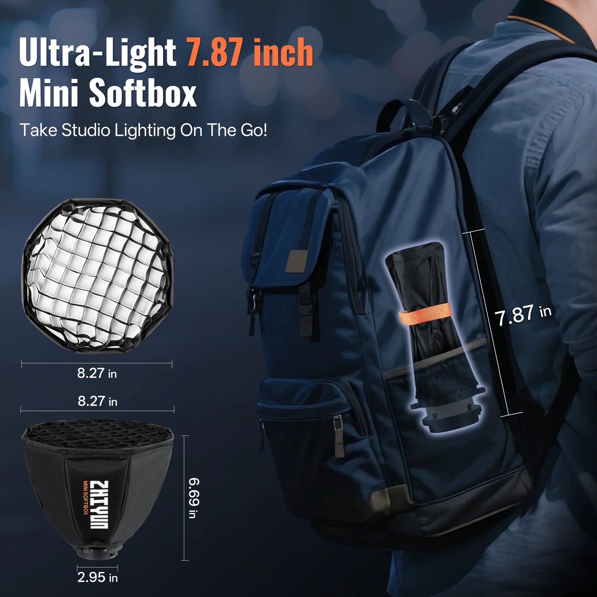 ZHIYUN Mini Softbox for G60 & X100 RGB Series - Image 5